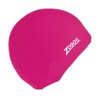 Zoggs Deluxe Stretch Swim Cap - Pink - Ultra soft & stretchy Spandex fabric