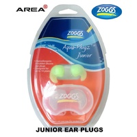 Zoggs Junior Aqua Ear Plugs, - Green, Swimming Ear Plugs, Silicone Ear Plugs  