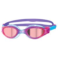 Zoggs Phantom Elite Junior Mirror Swimming Goggles - Pink/Blue/Purple - Ages 6 - 14 
