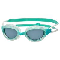 Zoggs Predator Swimming Goggles - Aqua - Smoked Lens - Small Profile Fit