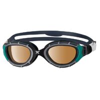 Zoggs Predator Flex Polarized Ultra Swimming Goggles - Black/Green Copper Lens