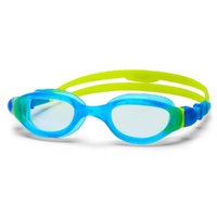 ZOGGS Phantom 2.0 Junior Goggles- Light Blue Lime Clear Lens - Ages 6 -14 