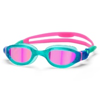 Zoggs Phantom 2.0 Junior Titanium Mirror Swimming Goggles - Turquoise  Pink Mirror - Ages 6 - 14