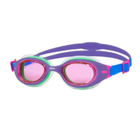 Zoggs Little Sonic Air Junior Swimming Goggles - Pink, Green, blue & purple - Suit 0 - 6 Years