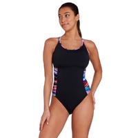 Zoggs Women's Prism Geo Multiway One Piece Swimwear