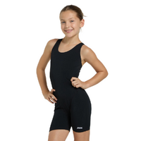 Zoggs Girls Cottesloe Legsuit Swimwear, Girls Swimsuit - Black