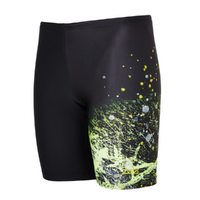 Zoggs Boys Wired Lime Mid Jammer, Boys Jammer Swimwear