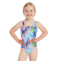 Zoggs Toddler Girls Crazy Clams Scoopback One Piece Swimwear , Girls Swimsuit