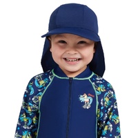 Zoggs Kids Sun Hat - Navy - Ages 1 - 6  Years, Children's Beach Sun Hat