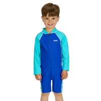 Zoggs Toddler Boys Oceanic Long Sleeve All in One Swimwear, Toddler Boys Swimsuit
