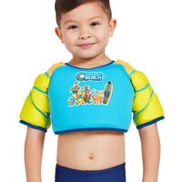 Zoggs Kangaroo Beach Water Wings Swimming Vest - Blue & Yellow - Children's Swim Jacket, Learn To Swim