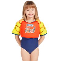 Zoggs Kangaroo Beach Water Wings Swimming Vest - Red & Yellow - Children's Swim Jacket, Learn To Swim