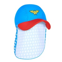 Zoggs Wonder Woman Sun Hat - Ages 1 - 6  Years, Children's Beach Sun Hat