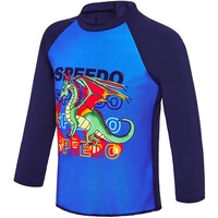 SPEEDO TODDLER BOYS FLAMING DRAGON LONG SLEEVE RASH SHIRT, TODDLER SUN TOP