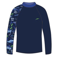 Speedo Toddler Boys Shark Maze Long Sleeve Rash Shirt - Toddler Boys Sun Top