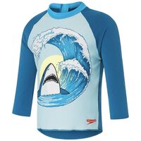 Speedo Toddler Boys Into the Deep Long Sleeve Sun Top, Toddler Boys Rashie