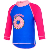 SPEEDO TODDLER GIRLS DONUT FUN LONG SLEEVE SUN TOP, GIRLS RASHIE