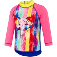 SPEEDO TODDLER GIRLS ELLE CARNIVAL LONG SLEEVE SUN TOP, GIRLS RASHIE