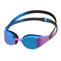 Speedo Fastskin Hyper Elite Mirror Swimming Goggles, Mayan Blue/Smoke/Tropical Horizon Mirror Racing Goggles