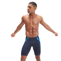 Speedo Men's End+ Splice Jammer Swimwear - True Navy/True Cobalt