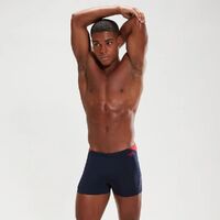 Speedo Men's HyperBoom Splice Aquashort Swimwear - True Navy/Fed Red