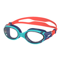 Speedo Biofuse 2.0 Junior Goggle - Aqua Breeze/Navy/Red  AGES  6 -12