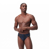 Speedo Men's Print 7cm Brief Swimwear - Black/Multi