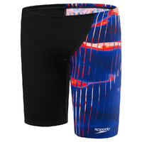 Speedo Boys Linear Lava Jammer - Team Royal Blue/Red/White, Boys Speedo Swimwear