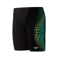 Speedo Boys Digital Print V-Cut Jammer - Black/Multi, Boys Speedo Swimwear