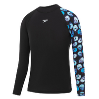 Speedo Boys Digital Long Sleeve Rashie - Sun Top