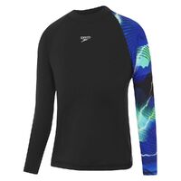 Speedo Boys Lightning Long Sleeve Rashie - Sun Top