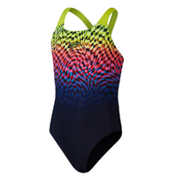 Speedo Girls Digital Powerback - Endurence+ One Piece Swimwear,