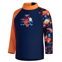 Speedo Toddler Boys Digital Long Sleeve Sun Top, Toddler Boys Rashie