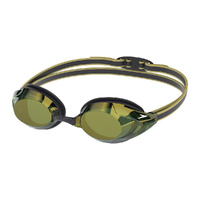 Speedo Vanquisher 3.0 Mirror Goggle - Black/Emerald/Gold Mirror