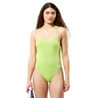 Speedo Women's Solid V-Back 2.0 One Piece Swimsuit - Citrus Green Women's Swimwear