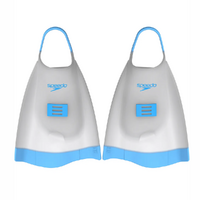 Speedo X DMC Elite Fin -  Swimming Training Fins - Swimming Flippers - White/Blue Atoll