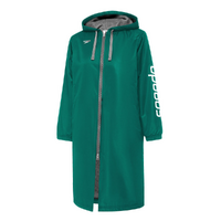 Speedo Logo Junior Unisex Swimming Deck Coat - Green - Swimming Parka