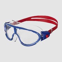 Speedo Junior Biofuse Rift Swimming Mask 6 - 14 Years  Blue/Red/Clear, Children Swimming Goggles
