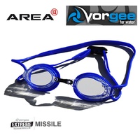 VORGEE MISSILE SWIMMING GOGGLES, CLEAR LENS, BLUE, SWIMMING GOGGLES