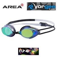 Vorgee Missile Fuze Swimming Goggle, Rainbow Mirrored Black/White, Swimming Goggles