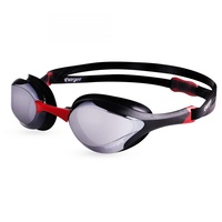 Vorgee Stealth Mkll Competition Swimming Goggles, Mirrored - Red & Black, Racing Goggles