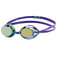 Speedo Opal Mirror Goggle Trick/ Neon Pink Competition Racing Goggle, Training Goggle
