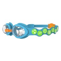 Speedo Sea Squad Spot Goggle Azure Blue/Fluro Green/Fluro Orange/Clear, Junior 2 - 6 Years Childrens Swimming goggle