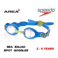 Speedo Sea Squad Spot Goggle Blue/Green Junior 2 - 6 Yrs Children's Swimming Goggles