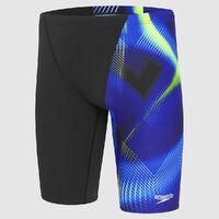Speedo Men's Mayhem Jammer Swimwear - Black/Blue Flame/Fluo Green/Spear Mint