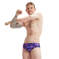 Speedo Mens Swimwear Allover Endurance 8cm Brief - Mens Speedo Swimwear