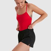 Speedo Women's Essential Swim Shorts - Black, Ladies Swim Short