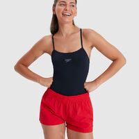 Speedo Women's Swim Shorts - Fed Red, Ladies Swim Short