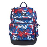 Speedo Teamster 2.0 Rucksack 35L, Teamster Backpack Blue/Cobalt/Watermelon Swim Bag, Swimming Backpack