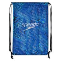 Speedo Mesh Swim Bag - Printed Blue Marble/White, Swimming Bag, Mesh Sports Bag, Gym Bag